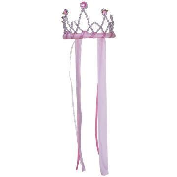 Great Pretenders TIARA with Ribbons Pink