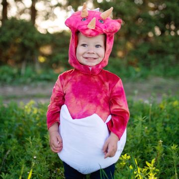Great Pretenders DINOSAUR COSTUME Baby Triceratops Red/White (1-2 years)