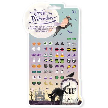 Great Pretenders EAR STICKER Set Halloween (30 pairs)