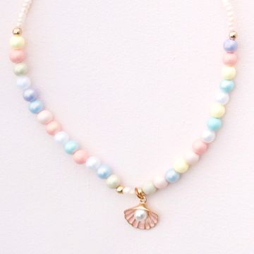 Great Pretenders Kinderschmuck KETTE Muschel Pastell