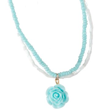 Great Pretenders NECKLACE Rose blue