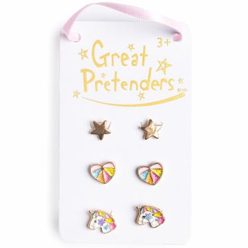 Great Pretenders Kinderschmuck OHRRINGE Regenbogen Einhorn