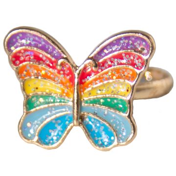 Great Pretenders Children's Jewelry RING Rainbow Butterfly