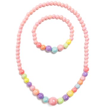 Great Pretenders Kinderschmuck KETTE & ARMBAND Perlen Pastell