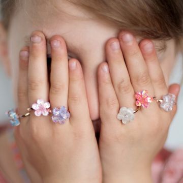 Great Pretenders Kinderschmuck 5 RINGE Blumen