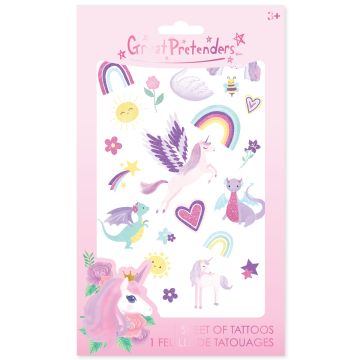 Great Pretenders TATTOOS Einhorn & Regenbogen