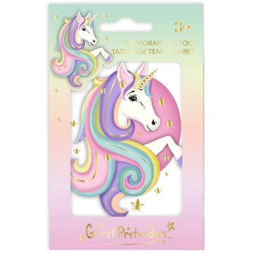 Great Pretenders Großes TATTOO Einhorn mit Sternen