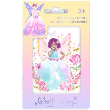 Great Pretenders Large TATTOO Butterfly Fairy Turquoise