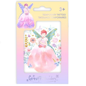 Great Pretenders Large TATTOO Butterfly Fairy Rose