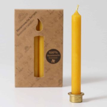 GRIMM'S Birthday Ring CANDLES Yellow (12 Pcs)