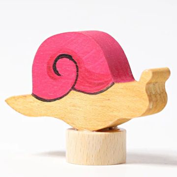 GRIMM'S FIGURINE for Birthday Ring SNAIL Pink