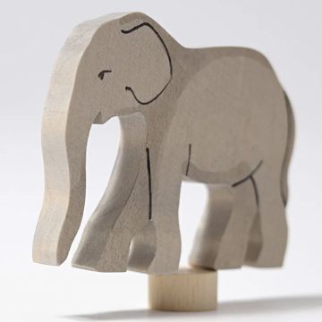 GRIMM'S FIGURINE for Birthday Ring ELEPHANT Grey