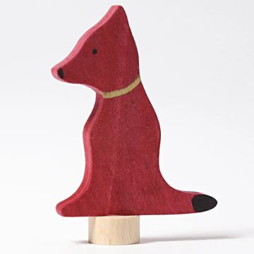 GRIMM'S FIGURINE for Birthday Ring DOG Red