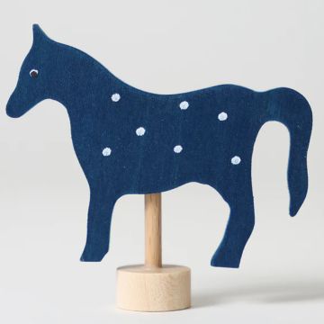 GRIMM'S FIGURINE for Birthday Ring HORSE Blue