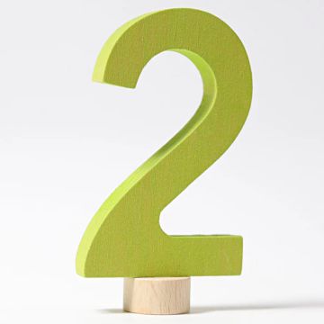 GRIMM'S PLUG-IN FIGURINE for Birthday Ring Number 2 Green