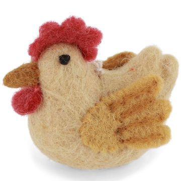 Gry & Sif Filz Oster Anhänger HAHN Gelb