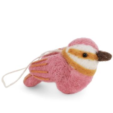 Gry & Sif Felt Ornament SPINUS BIRD Rose