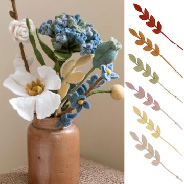 Gry & Sif Bindegrün ZWEIG mit BLÄTTERN (35cm)