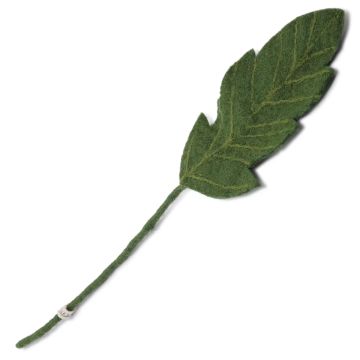 Gry & Sif Großes Filz BLATT Dark Green (45cm)