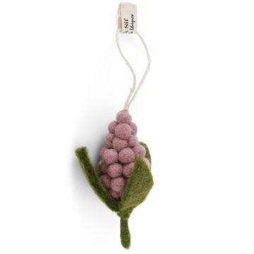 Gry & Sif Filz Anhänger Blume HYAZINTHE Lavender (6cm)