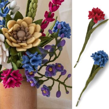 Gry & Sif Filz Blume KORNBLUME (33cm)