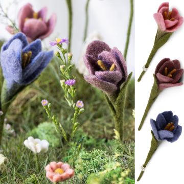 Gry & Sif Filz Blume KROKUS (18cm)