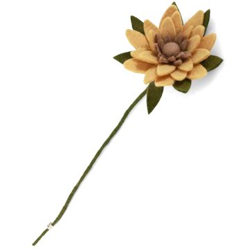 Gry & Sif Felt Flower SUNFLOWER Light Yellow