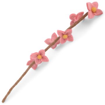 Gry & Sif Filz BLÜTENZWEIG Dusty Red (43cm)