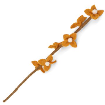 Gry & Sif Filz BLÜTENZWEIG Yellow (43cm)
