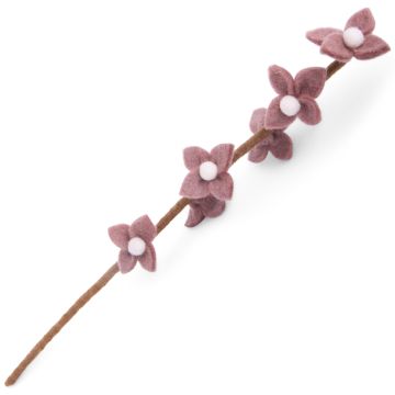 Gry & Sif Filz BLÜTENZWEIG Lavender (43cm)