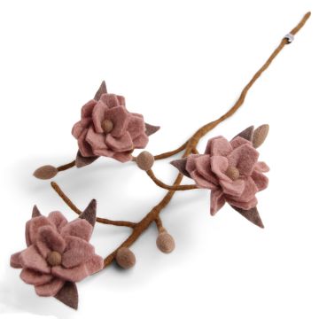 Gry & Sif Filz MAGNOLIENZWEIG Dusty Rose (60cm)