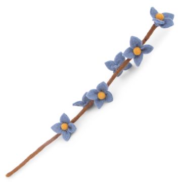 Gry & Sif Filz BLÜTENZWEIG Sea Blue (43cm)