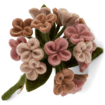 Gry & Sif Filz Blume HORTENSIE pale rose (20cm)