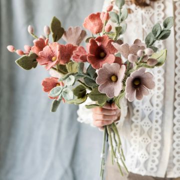 Gry & Sif Large Felt Flower HOLLYHOCK