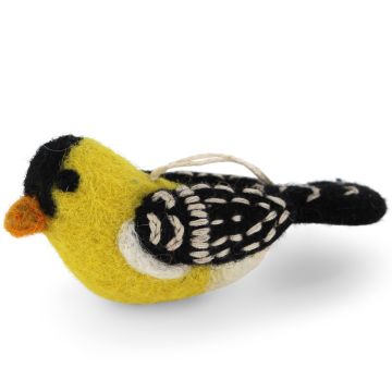 Gry & Sif Filz Hängedeko VOGEL Goldfink