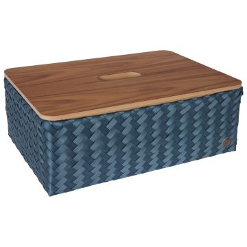 Handed By Basket GRAND Optimum & Lid Steel Blue