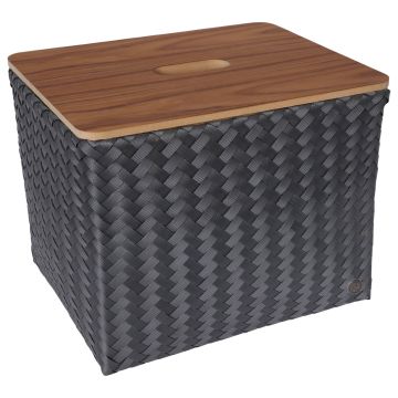 Handed By Basket GRAND Popular & Lid Dark Grey