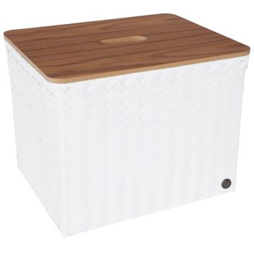 Handed By Basket GRAND Popular & Lid White