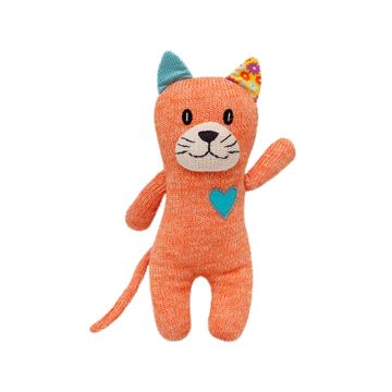 HickUps Strickkatze ORANGE mit Herz