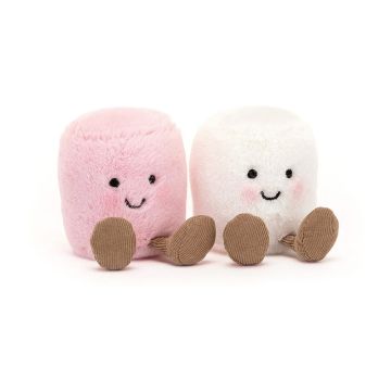 Jellycat Amuseable MARSHMALLOWS pink and white