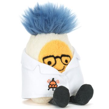 Jellycat PLUSH TOY Amuseable BOILED EGG Scientist