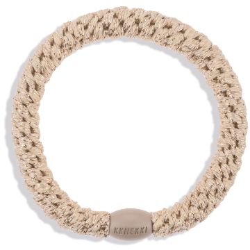 KKNEKKI HAIR TIE Beige Glitter