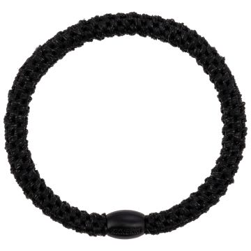 KKNEKKI Slim HAIR TIE Black Glitter