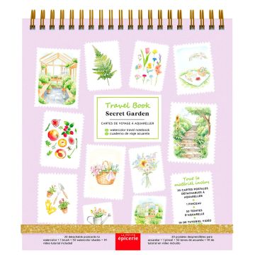La Petite Épicerie WATERCOLOR BOOK "Secret Garden"