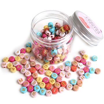 La Petite Épicerie Mini PERLEN SET "Buchstaben" Warme Farben