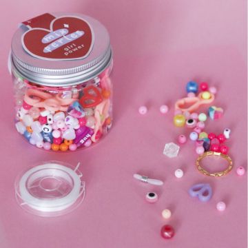 La Petite Épicerie DIY SCHMUCK Perlenset "Girl Power" Pink Mix
