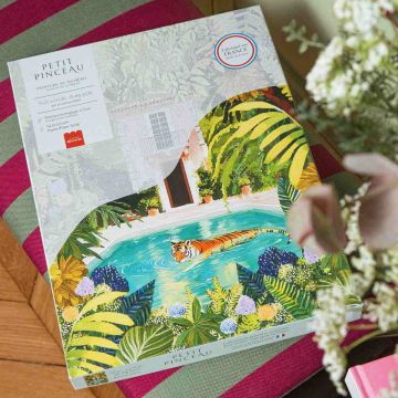 La Petite Épicerie MALEN NACH ZAHLEN für Erwachsene "Tiger im Pool"