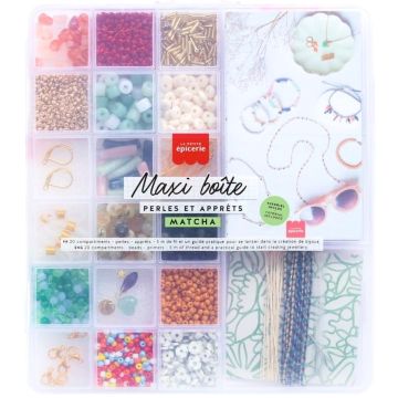 La Petite Épicerie Großes SCHMUCK PERLEN SET Matcha