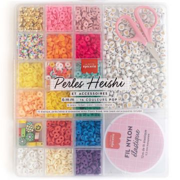 La Petite Épicerie HEISHI PEARLS Box with 16 Colors POP