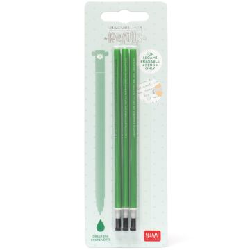 Legami 3 Refills for Erasable Gel Pens Green
